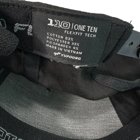 TravisMathew Magico Hat Black Gray Stripe Golf Flexfit Snapback Structured - Picture 9 of 9